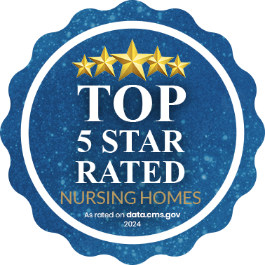 Top 5 Star Rated Nursing Homes as rated on data.cms.gov 2024.